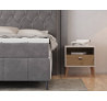 Boxspring postel Siri šedá 160x200