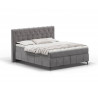 Boxspring postel Siri šedá 160x200