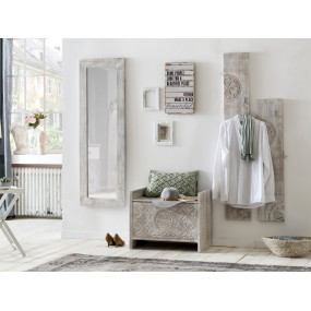 Zrcadlo do předsíně z masivu 150x50 Mackay masiv mango