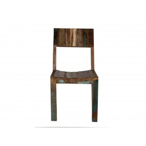 Barevné židle z recyklovaného masivu Frankfurt