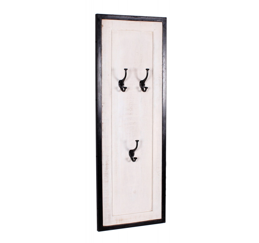 Bílý věšák z masivu mango White Rocco Bílý věšák z masivu mango White Rocco