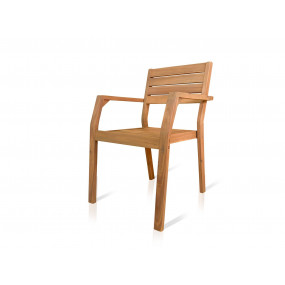 Set 2 zahradních židlí olejovaný akát Garda