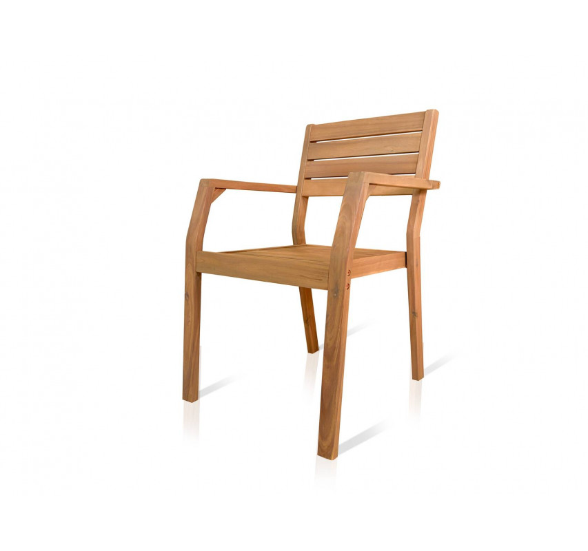 Set 2 zahradních židlí olejovaný akát Garda