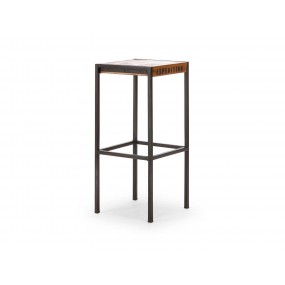 Barová stolička z exotického dřeva Ontario