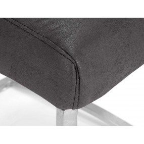 Židle z broušené kůže Boyan