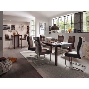 Židle z broušené kůže Boyan