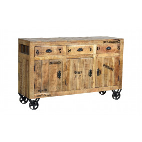 Antická komoda z mangového dřeva Rhein