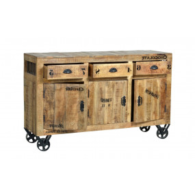 Antická komoda z mangového dřeva Rhein