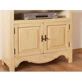 Krémový TV stolek z masivu Bogota