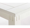 Bílý jídelní stůl se zásuvkou 160x90