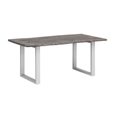 Jídelní stůl 170x90 akácie Wildwood stříbrné nohy