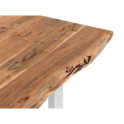 Jídelní stůl dřevo kov 230x100 Wildwood bílé nohy