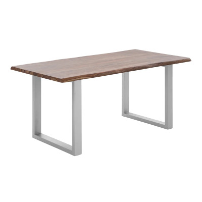 Jídelní stůl palisandr 170x90 Wildwood stříbrné nohy
