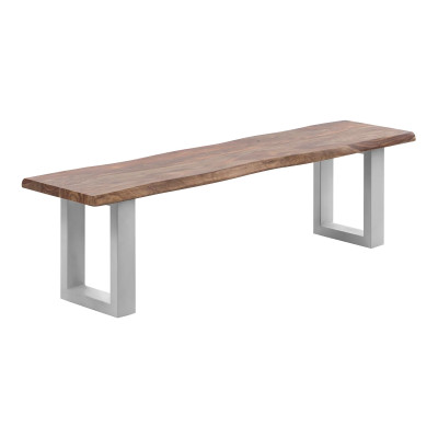 Jídelní lavice 190 cm Wildwood palisandr stříbrné nohy