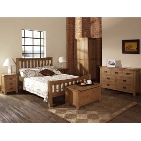 Dřevěná dubová postel Malton 160x200