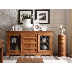 Rustikální příborník hnědý Artus