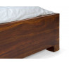 Masivní postel hnědé palisandrové dřevo Sheesham 180x200