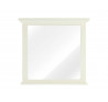 Bílé zrcadlo 75x70 z masivního dřeva Jodpur