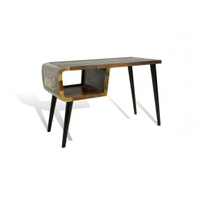 Barevný tv stolek Heat z recyklovaného dřeva palisandr