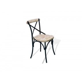 Designová židle do jídelny černobílá Oxy
