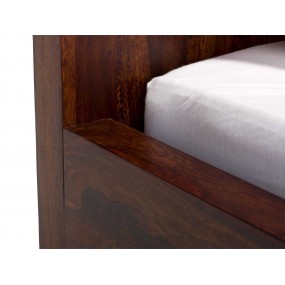 Masivní postel z palisandru Rosewood tmavá