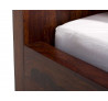 Masivní postel z palisandru Rosewood tmavá