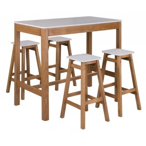 Dřevěný barový stolek Irelia