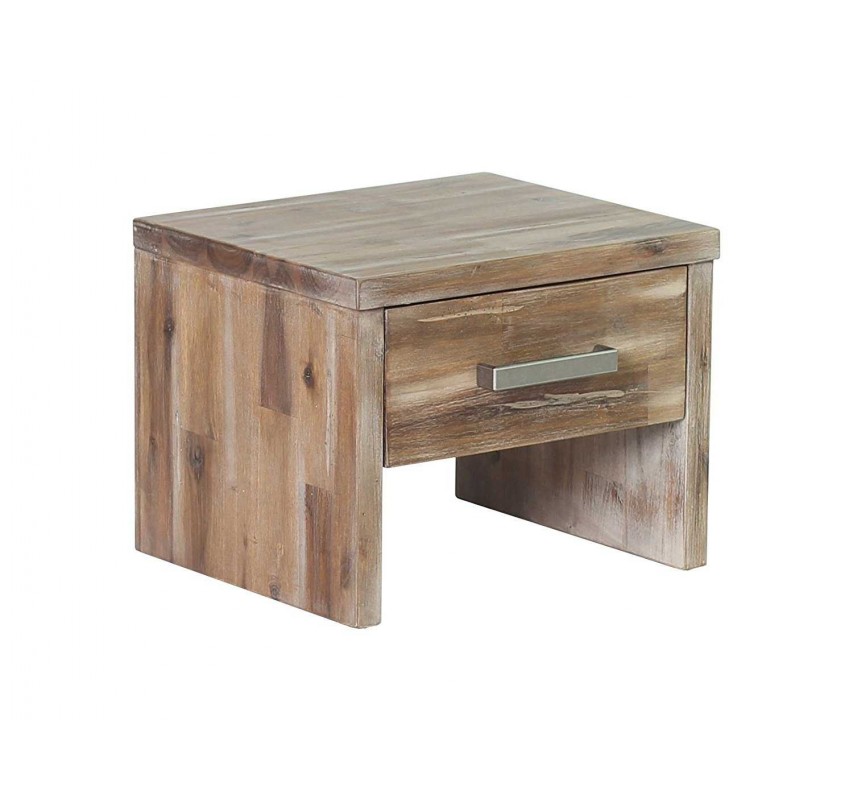 Masivní noční stolek z akátového dřeva Albus
