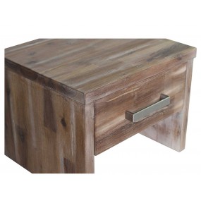 Masivní noční stolek z akátového dřeva Albus