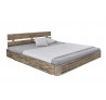 Dřevěná postel z lakované akácie Darryl 180x200
