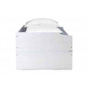 Rozkládací postel Diana - 90x200 bílá