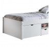 Multifunkční postel TILL 90x200 cm bílý lak