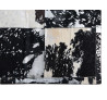 Černo-bílý koberec z hovězí kůže 170x240 Blacki
