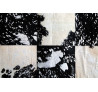 Černo-bílý koberec z hovězí kůže 170x240 Blacki