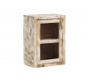Masivní designová nástěnná skříňka Bitny do koupelny z mangového dřeva