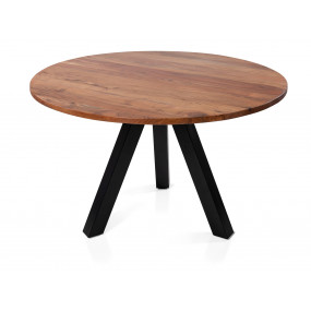 Masivní kulatý jídelní stůl...