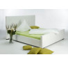Bílá postel z umělé kůže Castioli 180x200