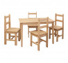 Masivní jídelní stůl 108x65 + 4 židle CORONA