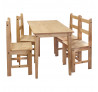Masivní jídelní stůl 108x65 + 4 židle CORONA