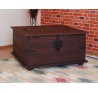 Rustikální truhlice z masivu Mexiko hnědá - LIKVIDACE VZORKU