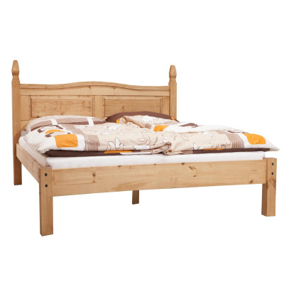 Postel dřevo borovice 180x200 Corona medová