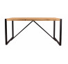 Jídelní stůl z masivu 160x90 Edgar dřevo Akácie železo