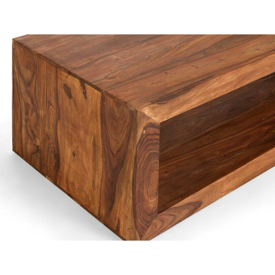 Konferenční stolek z masivního palisandru Square 140x60
