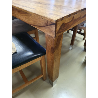 Jídelní stůl z palisandru 160x90 s kovovými nohami Margao