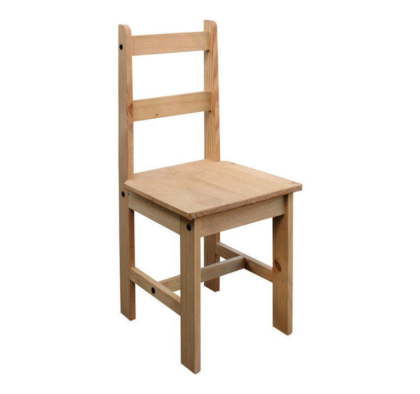 Masivní židle z borovice CORONA