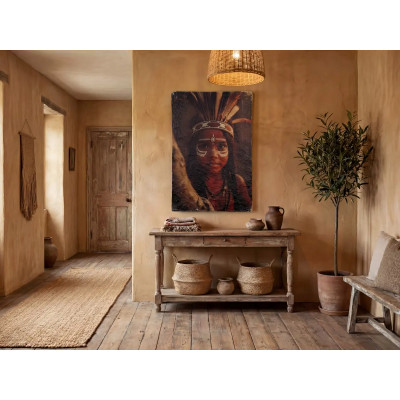 Stylový obraz Roots of Tradition z papírmašé 60x90