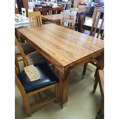 Jídelní stůl z palisandru 140x80 s kovovými nohami Margao