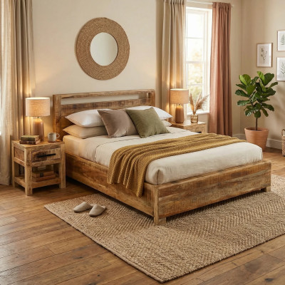 Postel masiv 180x200 Manra mango