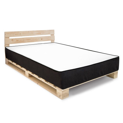 Paletová postel s čelem Palette přírodní