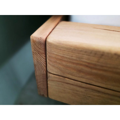 Postel masiv borovice 180x200 z trámů Alex